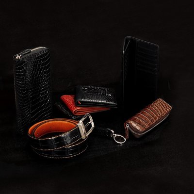 澳洲進口鱷魚皮精品皮具 精工細作，品味非凡